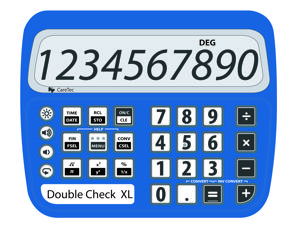 Kalkulaator DoubleCheck XL vaegnägijatele kõnega